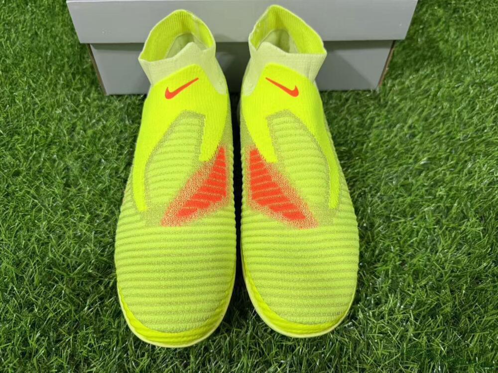 Nike Phantom 6 Elite High TF Artificial Turf Soccer Shoes - Yellow/Vibrant Lime/Black