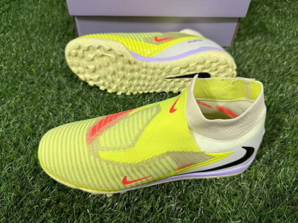 Nike Phantom 6 Elite High TF Artificial Turf Soccer Shoes - Yellow/Vibrant Lime/Black