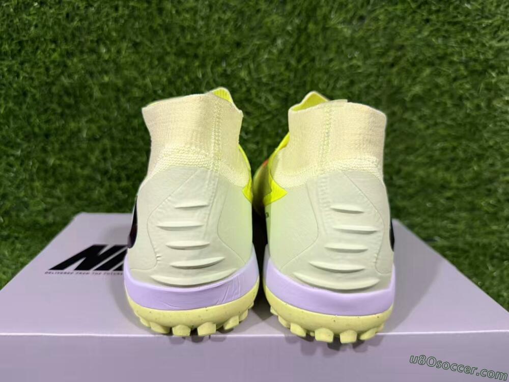 Nike Phantom 6 Elite High TF Artificial Turf Soccer Shoes - Yellow/Vibrant Lime/Black