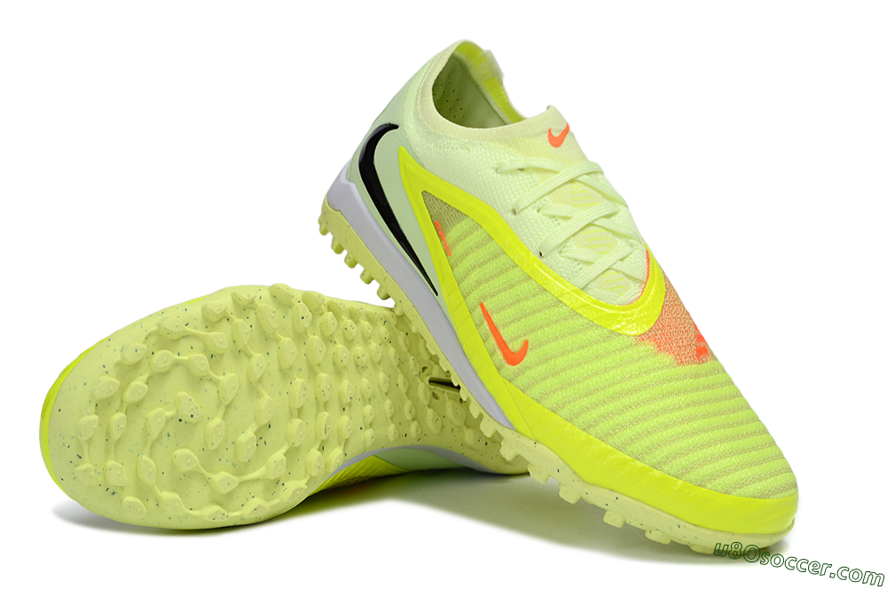 Nike Phantom 6 Elite Low TF Artificial Turf Soccer Shoes - Yellow/Neon Green/Black 4