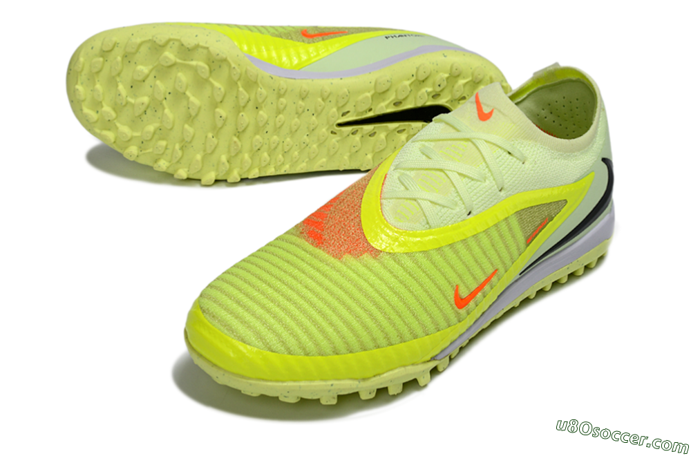 Nike Phantom 6 Elite Low TF Artificial Turf Soccer Shoes - Yellow/Neon Green/Black 3