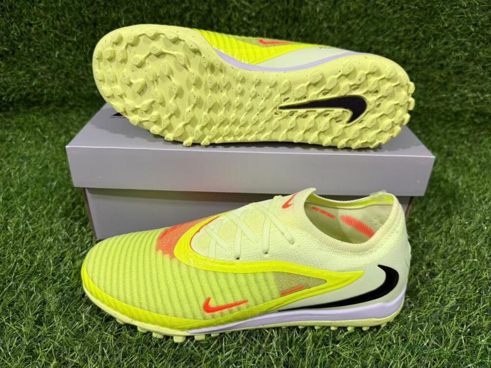 Nike Phantom 6 Elite Low TF Artificial Turf Soccer Shoes - Yellow/Neon Green/Black