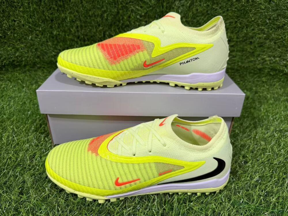 Nike Phantom 6 Elite Low TF Artificial Turf Soccer Shoes - Yellow/Neon Green/Black