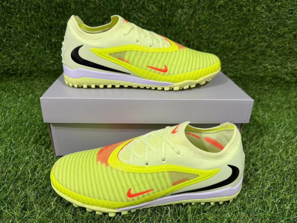 Nike Phantom 6 Elite Low TF Artificial Turf Soccer Shoes - Yellow/Neon Green/Black