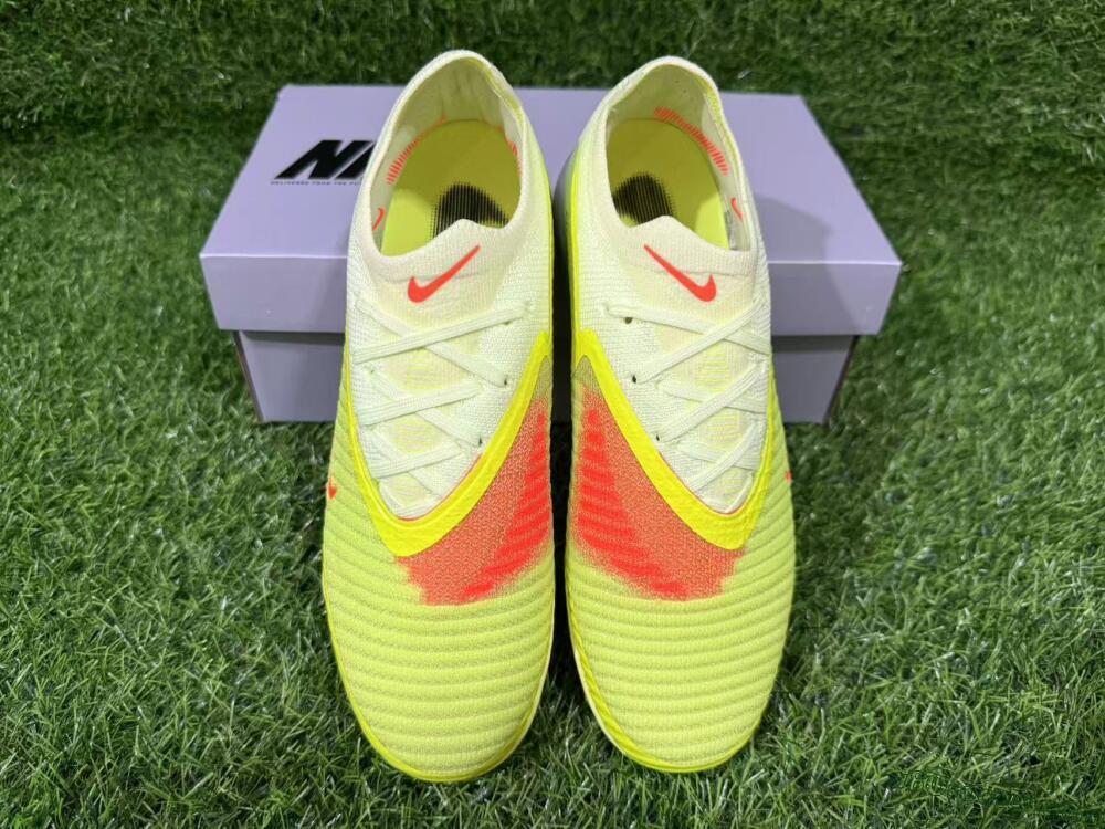 Nike Phantom 6 Elite Low TF Artificial Turf Soccer Shoes - Yellow/Neon Green/Black