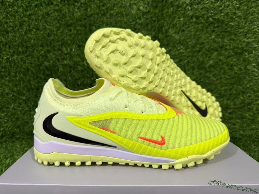 Nike Phantom 6 Elite Low TF Artificial Turf Soccer Shoes - Yellow/Neon Green/Black