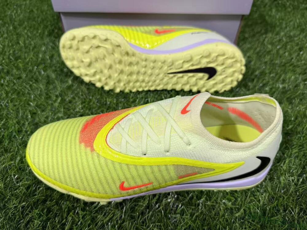 Nike Phantom 6 Elite Low TF Artificial Turf Soccer Shoes - Yellow/Neon Green/Black
