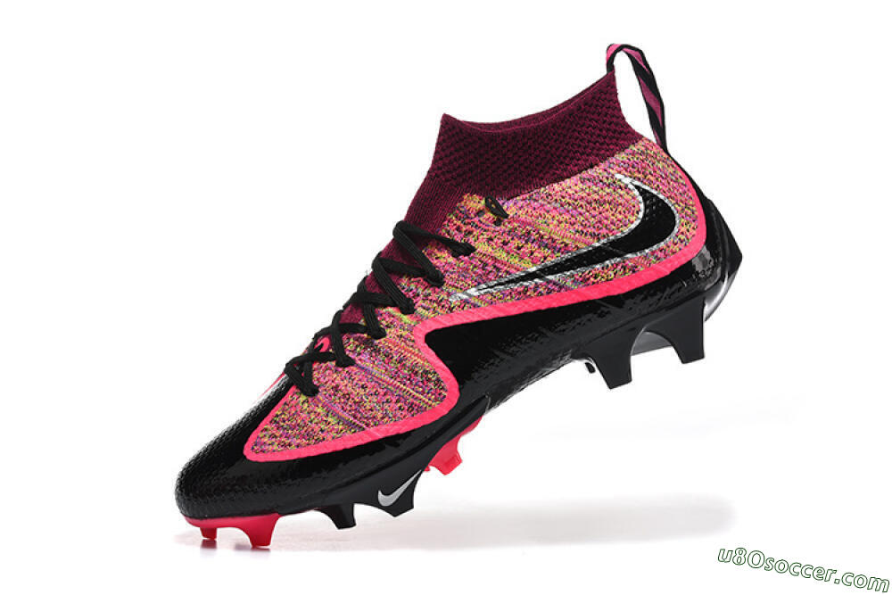 Nike Magista Obra FG Firm Ground Soccer Cleats - Black/Fuchsia Pink/Crimson Red 8