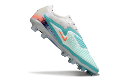 Nike Phantom 6 Elite Low AG Artificial Grass Soccer Cleats - Aqua/Ocean Breeze/Sunset Glow