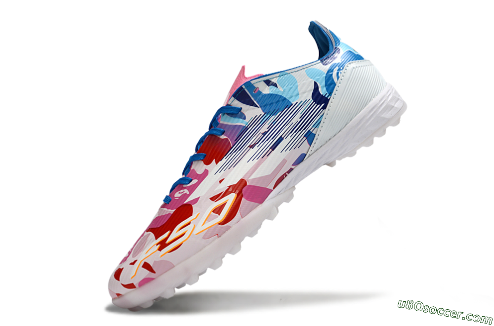 Adidas F50 Elite TF Artificial Turf Soccer Shoes - Pink/Vibrant Pink/Cool Blue 6