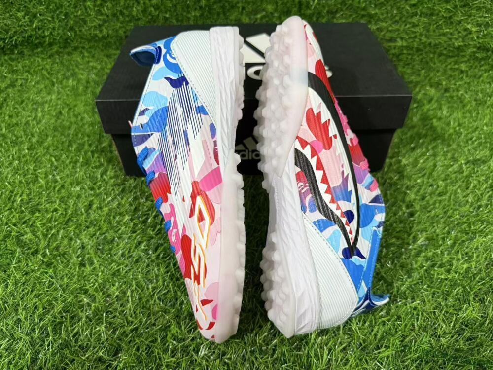 Adidas F50 Elite TF Artificial Turf Soccer Shoes - Pink/Vibrant Pink/Cool Blue