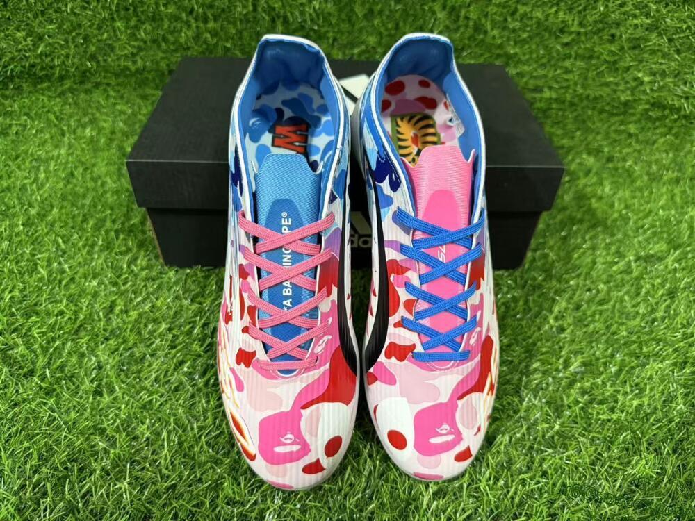 Adidas F50 Elite TF Artificial Turf Soccer Shoes - Pink/Vibrant Pink/Cool Blue