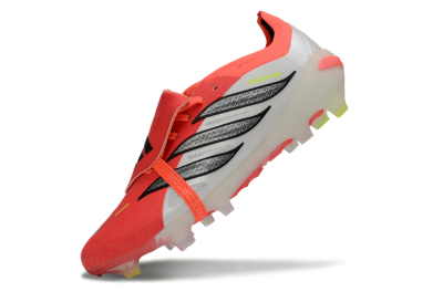 Adidas Predator 26 Elite Fold-Over Tongue FG Firm Ground Soccer Cleats - Red/Dynamic Orange/Black