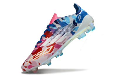 Adidas F50 Elite FG Firm Ground Soccer Cleats - Pink/Sky Blue/Candy Red