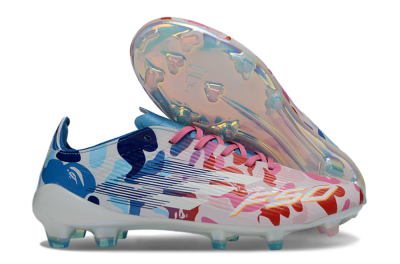 Adidas F50 Elite FG Firm Ground Soccer Cleats - Pink/Sky Blue/Candy Red