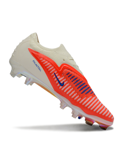 Nike Phantom 6 Elite Low FG Firm Ground Soccer Cleats - Red/Coral Burst/White