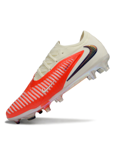 Nike Phantom 6 Elite Low FG Firm Ground Soccer Cleats - Red/Coral Burst/White
