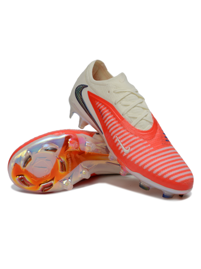 Nike Phantom 6 Elite Low FG Firm Ground Soccer Cleats - Red/Coral Burst/White