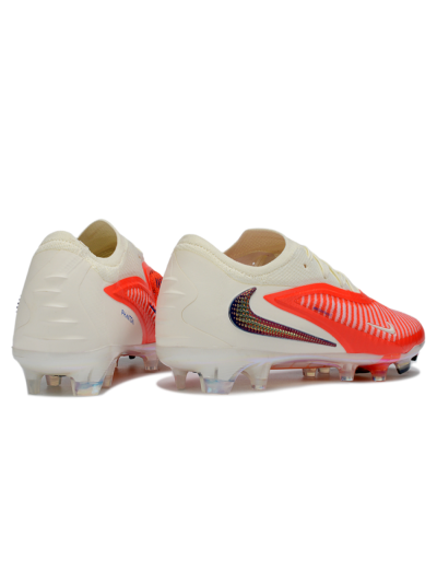 Nike Phantom 6 Elite Low FG Firm Ground Soccer Cleats - Red/Coral Burst/White