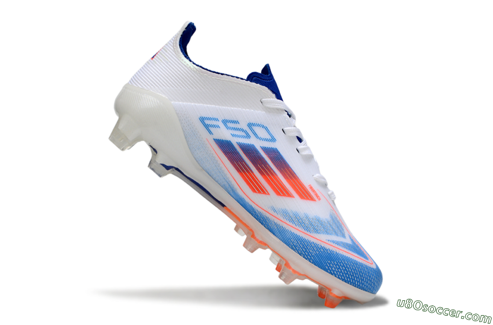 Adidas F50 Elite FG Firm Ground Soccer Cleats - Blue/Cool Blue/Crisp White 3