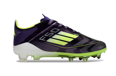 Adidas F50 Elite FG Firm Ground Soccer Cleats - Purple/Lime Green/Black