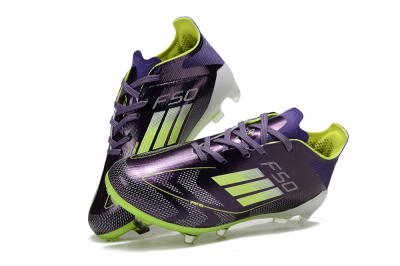 Adidas F50 Elite FG Firm Ground Soccer Cleats - Purple/Lime Green/Black