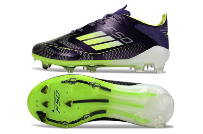 Adidas F50 Elite FG Firm Ground Soccer Cleats - Purple/Lime Green/Black