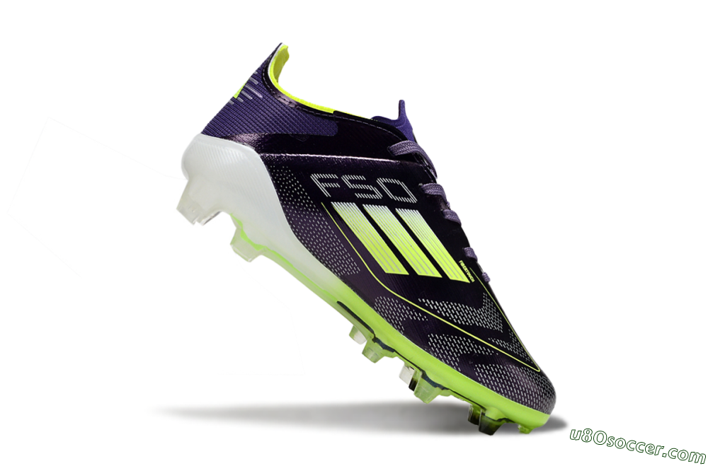 Adidas F50 Elite FG Firm Ground Soccer Cleats - Purple/Lime Green/Black 3