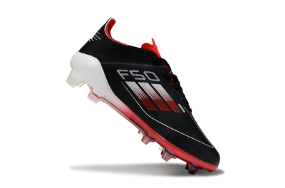 Adidas F50 Elite FG Firm Ground Soccer Cleats - Black/Crimson Red/White