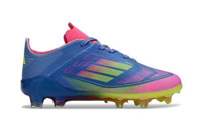 Adidas F50 Elite FG Firm Ground Soccer Cleats - Blue/Neon Pink/Fluorescent Yellow