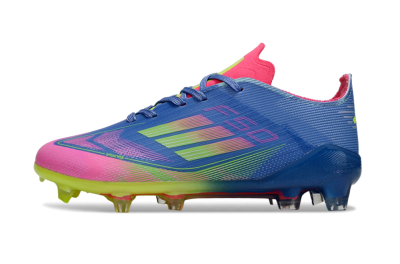 Adidas F50 Elite FG Firm Ground Soccer Cleats - Blue/Neon Pink/Fluorescent Yellow