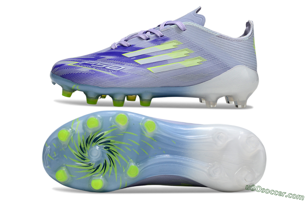 Adidas F50 Elite FG Firm Ground Soccer Cleats - Purple/Bright Yellow/Light Blue 0