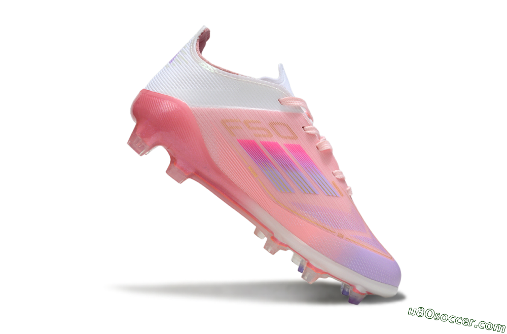 Adidas F50 Elite FG Firm Ground Soccer Cleats - Pink/Blush Pink/Soft Lavender 3