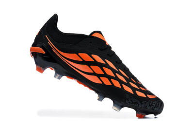 Adidas Predator 26 Elite FG Firm Ground Soccer Cleats - Black/Vibrant Orange/Shadow Black