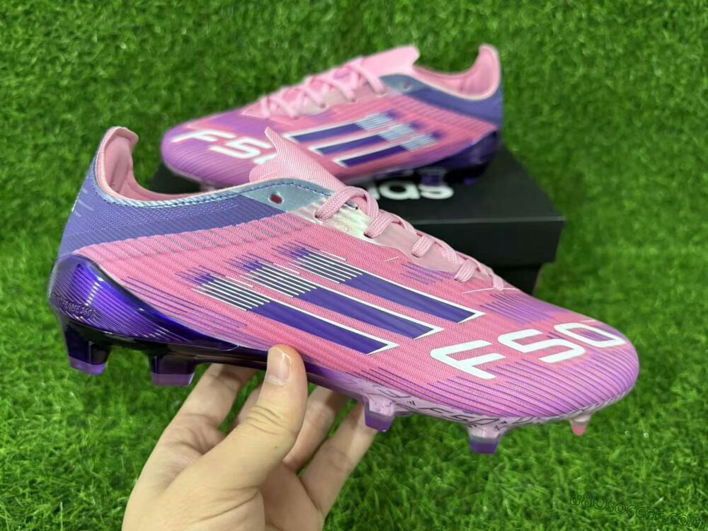 Adidas F50 Elite FG Firm Ground Soccer Cleats - Pink/Vibrant Violet/Soft Lilac