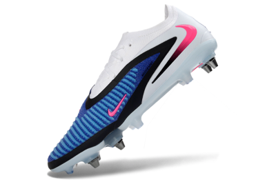 Nike Phantom 6 Elite Low SG Soft Ground Soccer Cleats - Blue/Electric Blue/Neon Pink