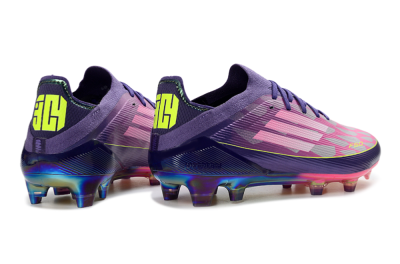 Adidas F50 Elite FG Firm Ground Soccer Cleats - Purple/Vibrant Pink/Rainbow Gradient