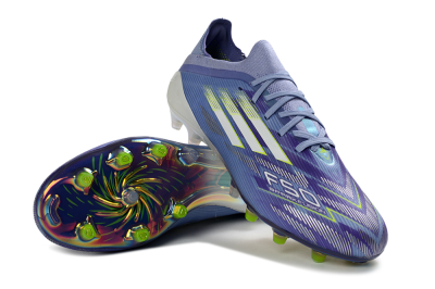 Adidas F50 Elite AG Artificial Grass Soccer Cleats - Blue/Electric Blue/Shimmering Green