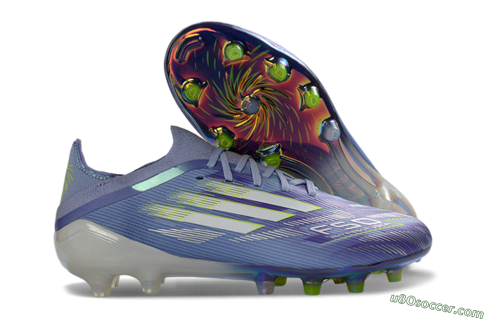 Adidas F50 Elite AG Artificial Grass Soccer Cleats - Blue/Electric Blue/Shimmering Green 1