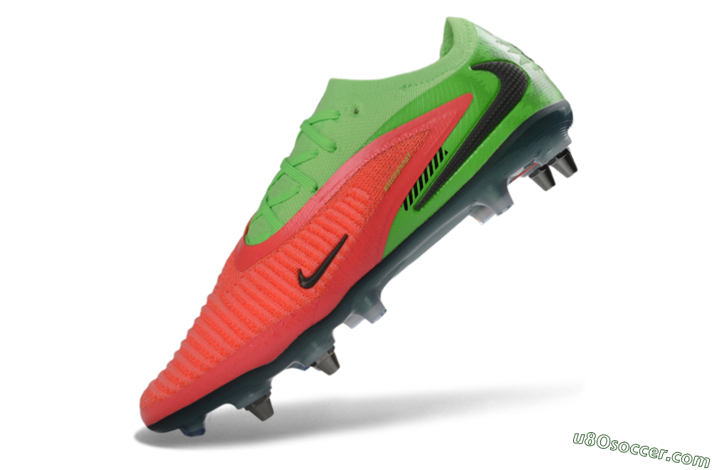Nike Phantom 6 Elite Low SG Soft Ground Soccer Cleats - Green/Neon Green/Flame Orange 5