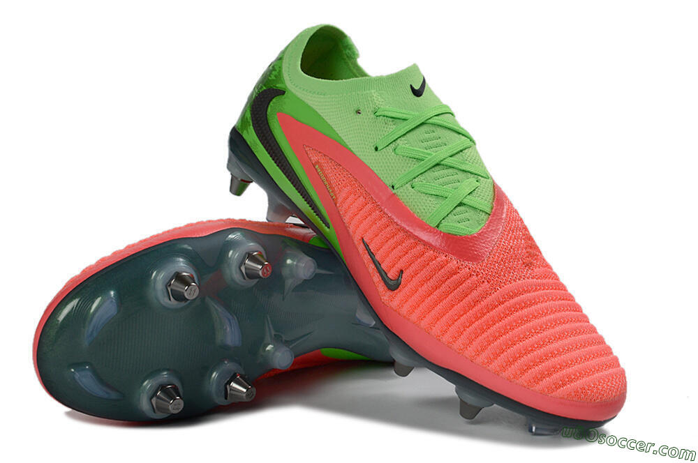 Nike Phantom 6 Elite Low SG Soft Ground Soccer Cleats - Green/Neon Green/Flame Orange 3