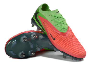Nike Phantom 6 Elite Low SG Soft Ground Soccer Cleats - Green/Neon Green/Flame Orange