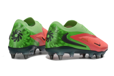 Nike Phantom 6 Elite Low SG Soft Ground Soccer Cleats - Green/Neon Green/Flame Orange