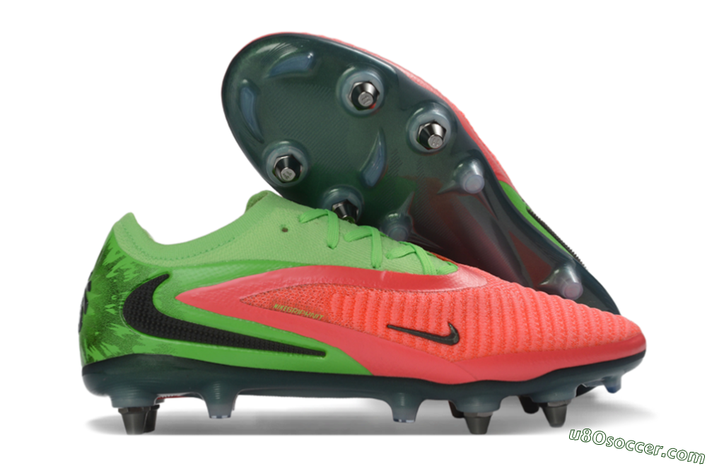 Nike Phantom 6 Elite Low SG Soft Ground Soccer Cleats - Green/Neon Green/Flame Orange 1