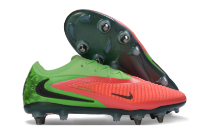 Nike Phantom 6 Elite Low SG Soft Ground Soccer Cleats - Green/Neon Green/Flame Orange