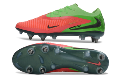 Nike Phantom 6 Elite Low SG Soft Ground Soccer Cleats - Green/Neon Green/Flame Orange