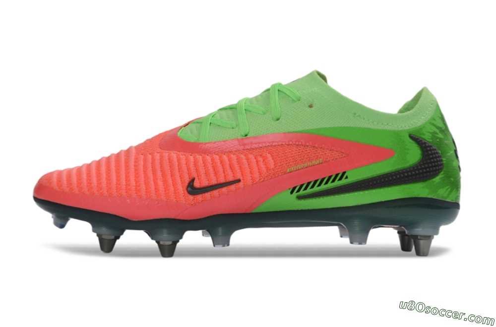 Nike Phantom 6 Elite Low SG Soft Ground Soccer Cleats - Green/Neon Green/Flame Orange 2
