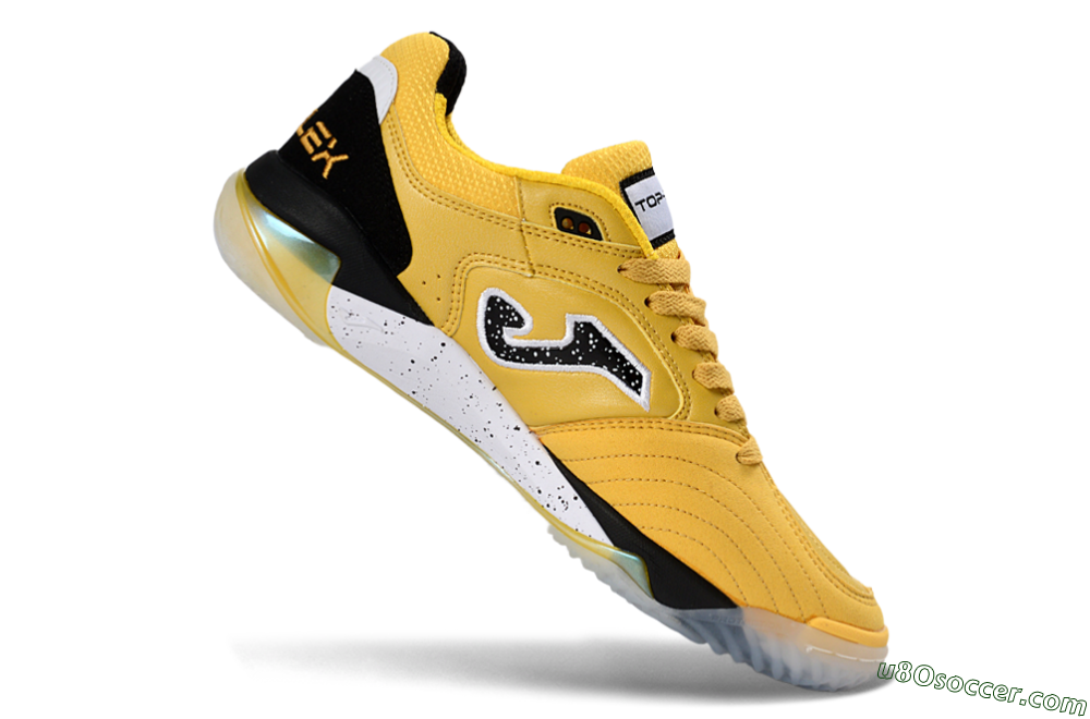 Joma Top Flex IC Indoor & Futsal Soccer Shoes - Yellow/Black/White 4