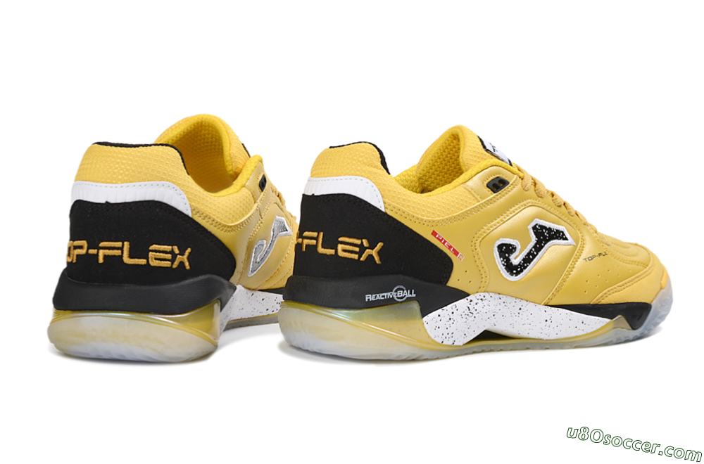 Joma Top Flex IC Indoor & Futsal Soccer Shoes - Yellow/Black/White 6