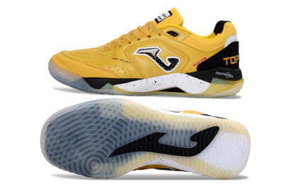 Joma Top Flex IC Indoor & Futsal Soccer Shoes - Yellow/Black/White